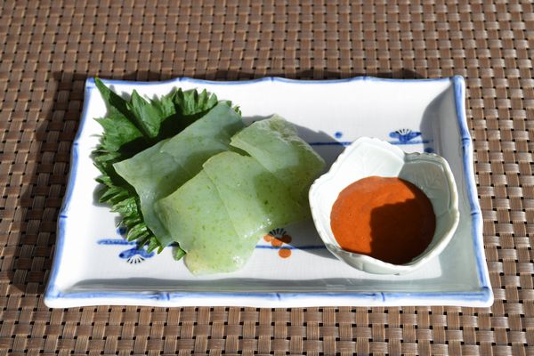 刺身こんにゃくとしめ鯖の中華和え